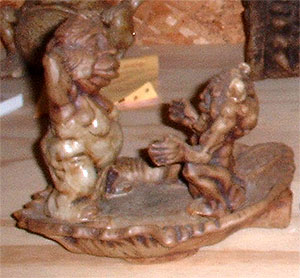 Fat Lady With Demon Ashtray